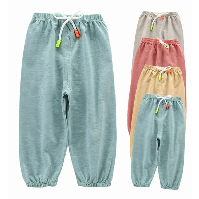 Spring/Summer Baby Girl Boy Cotton Pants Kids Loose Casual Trousers