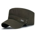 thumbnail image 1 of Spring Summer Breathable Cotton Army Hat Baseball Cap Sun Cap Cadet Hat ARMY GREEN, 1 of 8