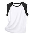 thumbnail image 1 of Spring And Summer Colour Blocking Round Neck Mens Vest Thin Outerwear Athletic Wide Shoulder Sleeveless Top For Comfort Mens Muscle Gym Tank Top Breathable Sleeveless Shirts for Active Men, 1 of 6