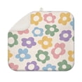 thumbnail image 1 of Spring Summer Daisy Dish Drying Mats for Kitchen Counter Absorbent Microfiber Dish Dryer Mat Floral Drainer Pad Foldable Washable 16x18 Inch, 1 of 7