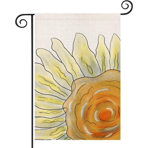 Spring Summer Daisy Flower Garden Flag 12.5x18 Watercolor Floral Bloom Small Yard Flags Blossom Vertical Double Sided Outside Farmhouse Holiday Decorations