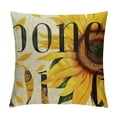 thumbnail image 1 of Spring Summer Decorations Throw Pillow Covers Yellow and White Throw Pillow Covers for Couch,Hello Square Cushion Case for Couch Sunflower Decorations Polyester, 1 of 5