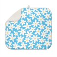 thumbnail image 1 of Spring Summer Dish Drying Pad with Daisy Floral Print Microfiber Kitchen Rack Mat Foldable Absorbent Drainer 16x18 Inch, 1 of 7