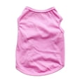 thumbnail image 1 of Spring Summer Dog T-Shirt Blank Sleeveless Puppy Tank Top Breathable Solid Color Cat Outfit Lightweight Pet Apparel for Small Medium Kitten Tee Clothes for Daily Wear Lounging Photoshoot(Pink), 1 of 7