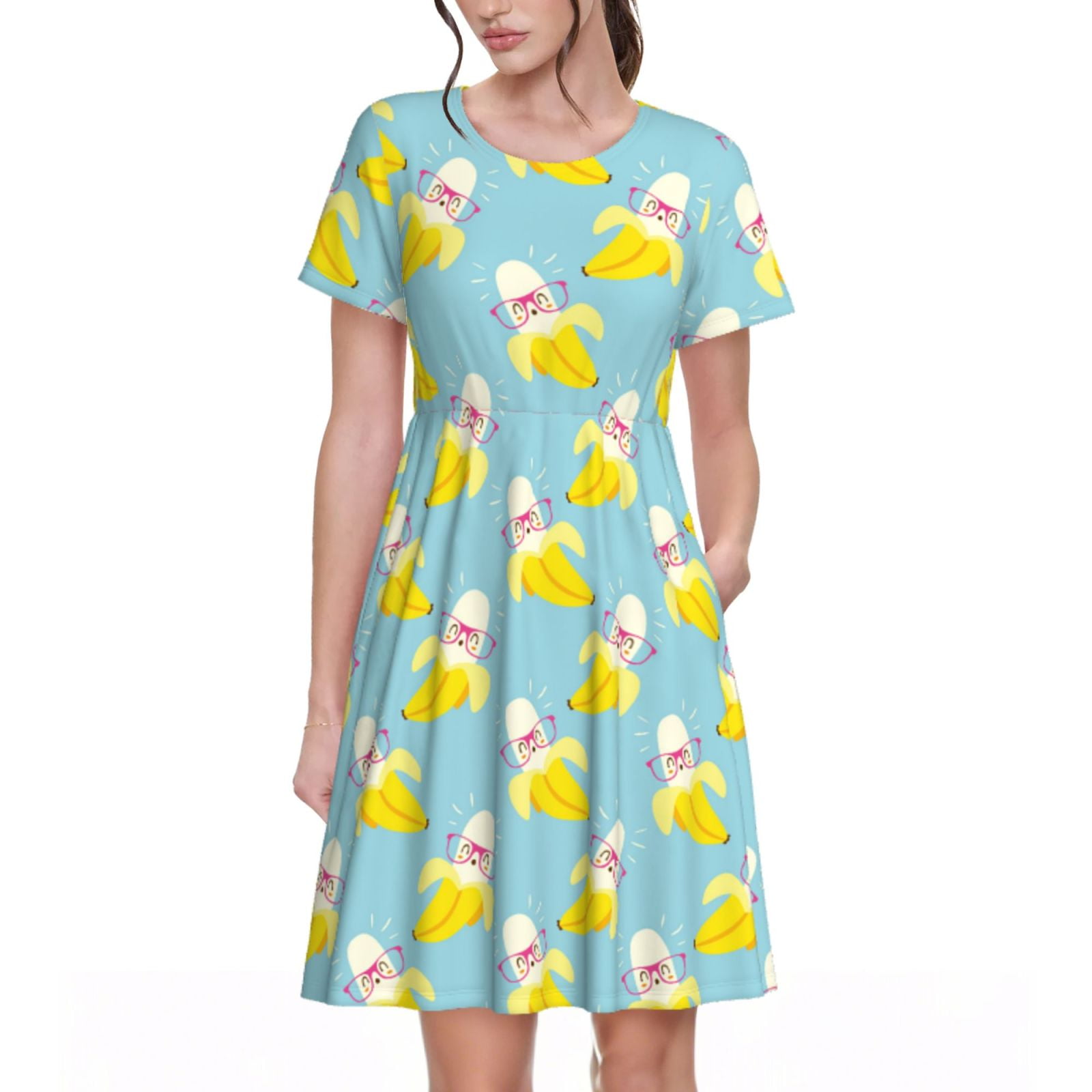 Spring Summer Dresses for Women 2025 - Cute Banana Azure Wedding Guest ...