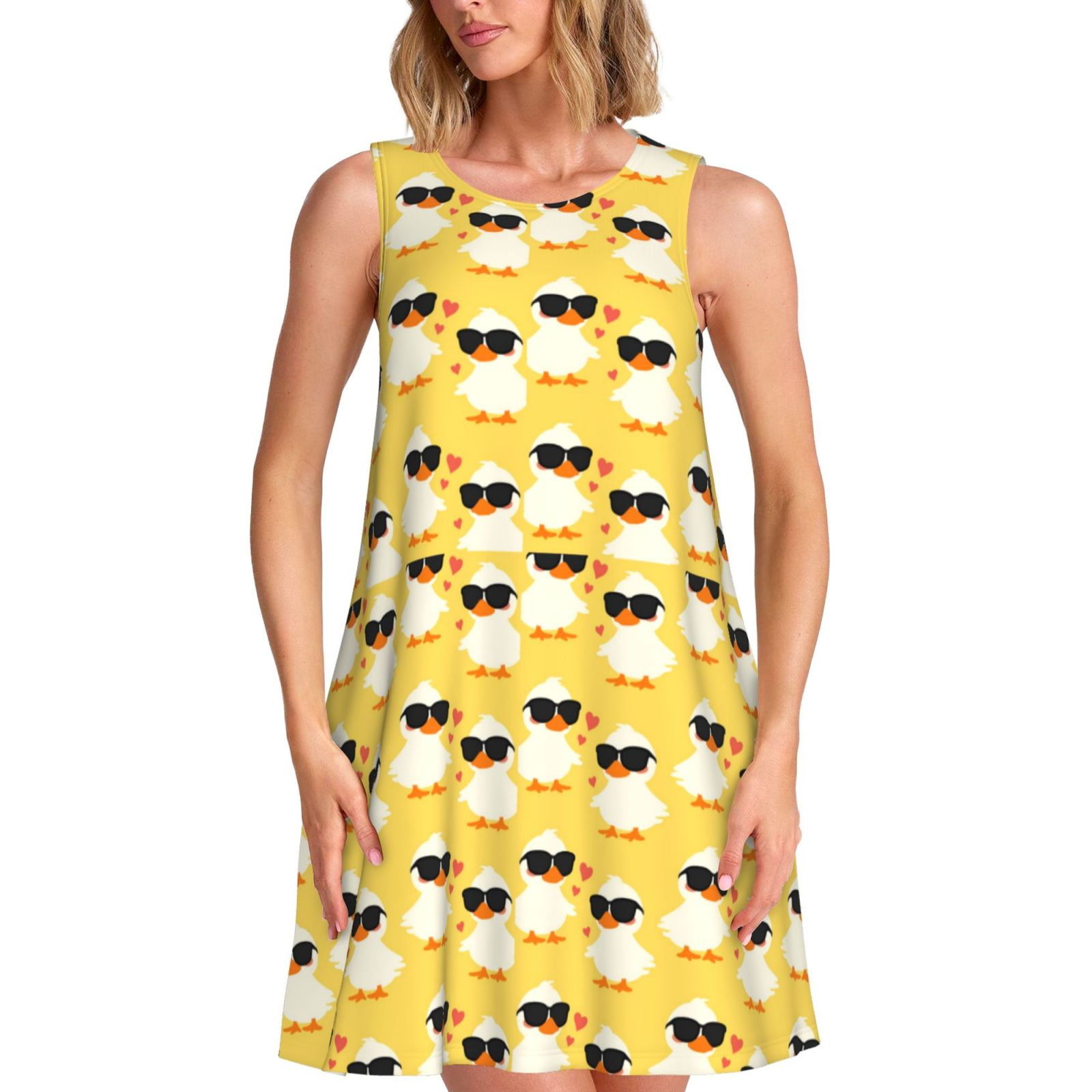 Spring Summer Dresses for Women 2025 - Cute Duck With Black Glasses ...