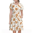 thumbnail image 1 of Spring Summer Dresses for Women 2025 - Cute Squirrel Fall Wedding Guest Dresses, Beach Vacation Clothes, Hawaiian Sundresses Casual Short Sleeve Dress for Women with Pockets, 1 of 7