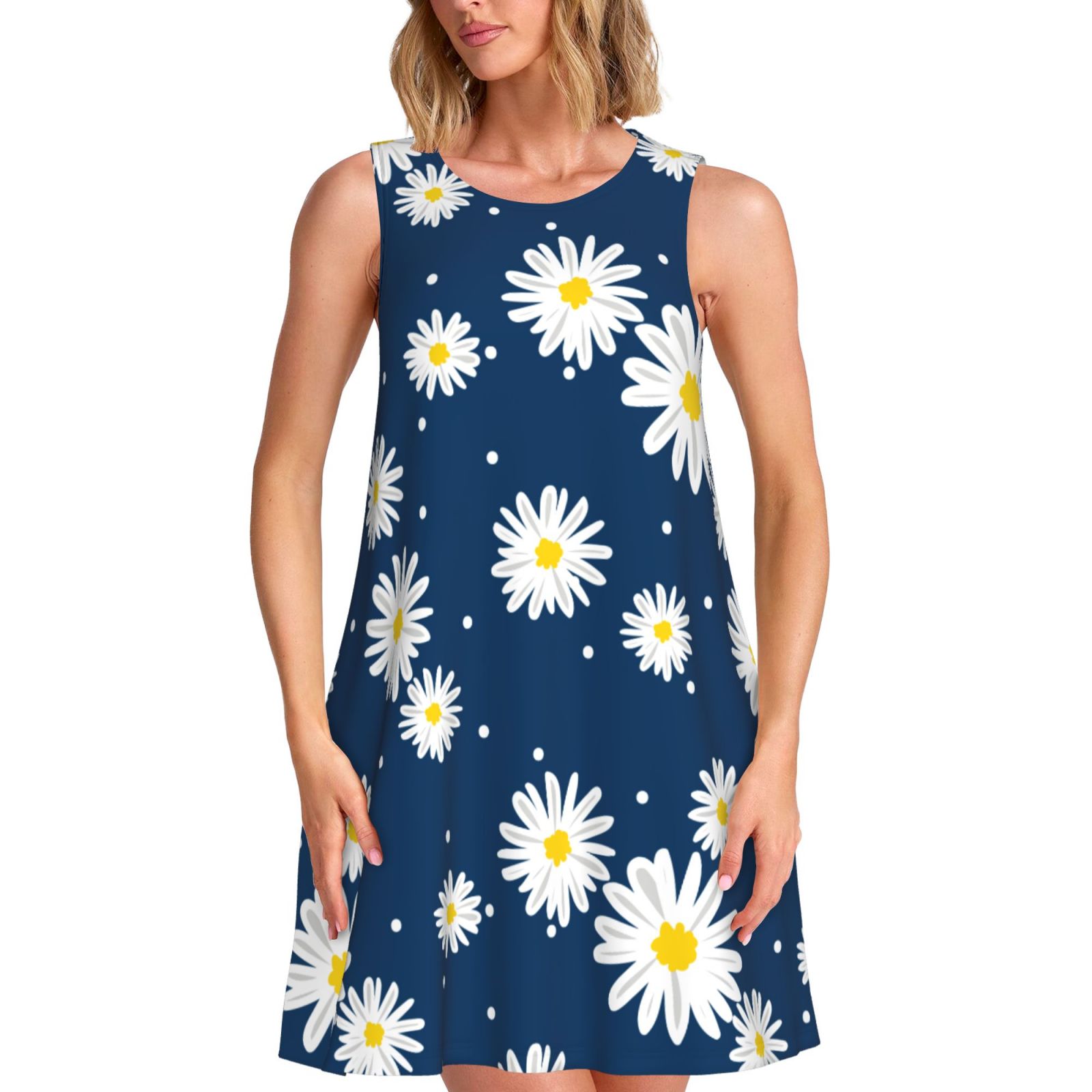 Spring Summer Dresses for Women 2025 - Daisies Flowers(D) Beach ...