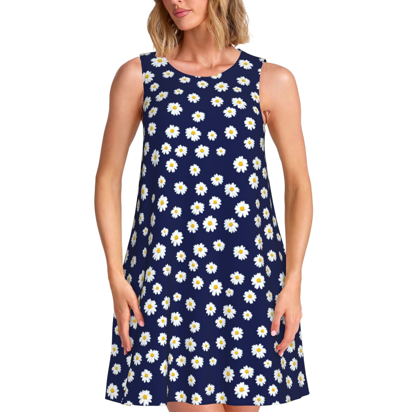 Spring Summer Dresses for Women 2025 - Daisies Flowers(V) Beach ...