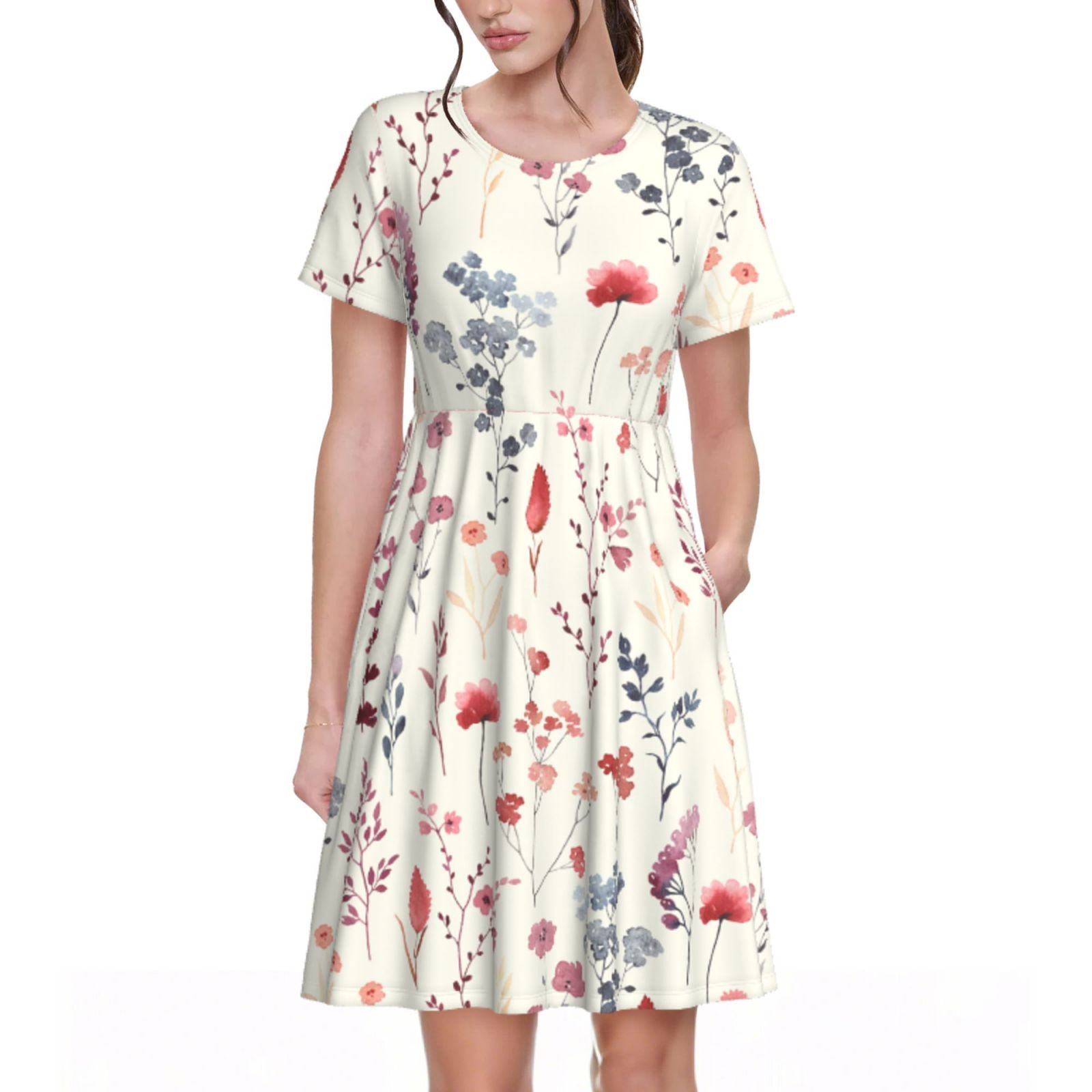 Spring Summer Dresses for Women 2025 - Flowers Elegant B Beach Vacation ...