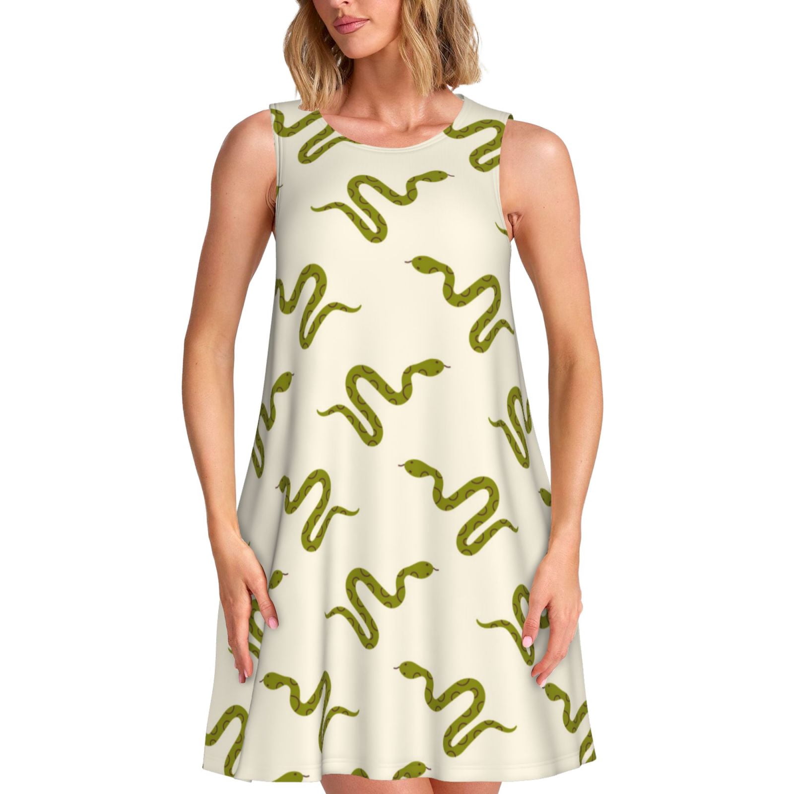 Spring Summer Dresses for Women 2025 - Green Snake Beach Vacation ...