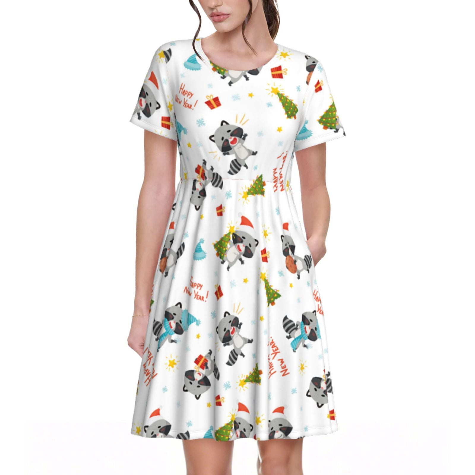 Spring Summer Dresses for Women 2025 - Happy New Year Raccoon Beach ...