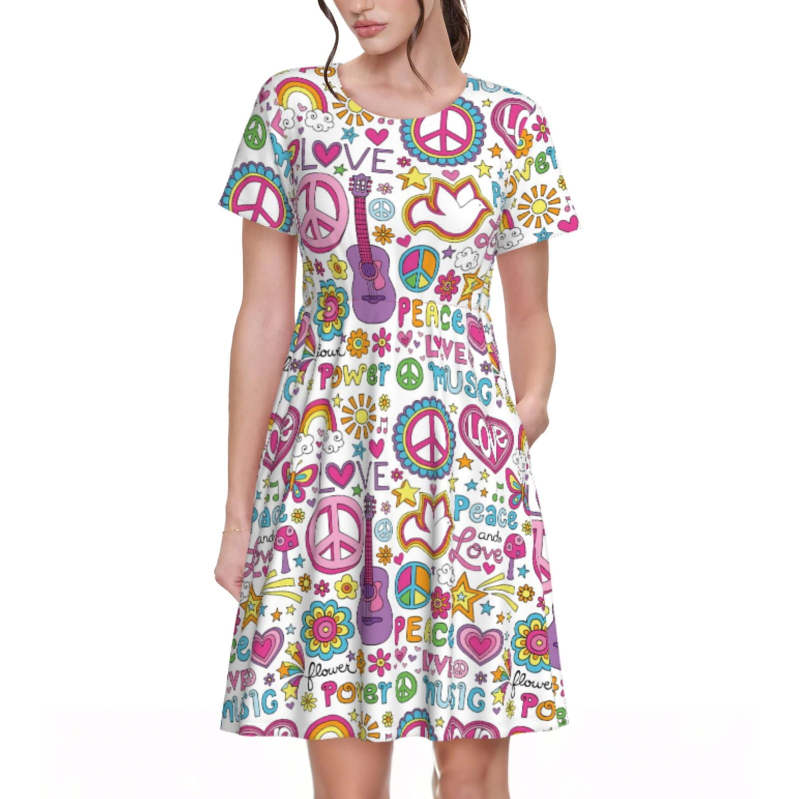 Spring Summer Dresses for Women 2025 - Peace Love And Dove Flower Power ...