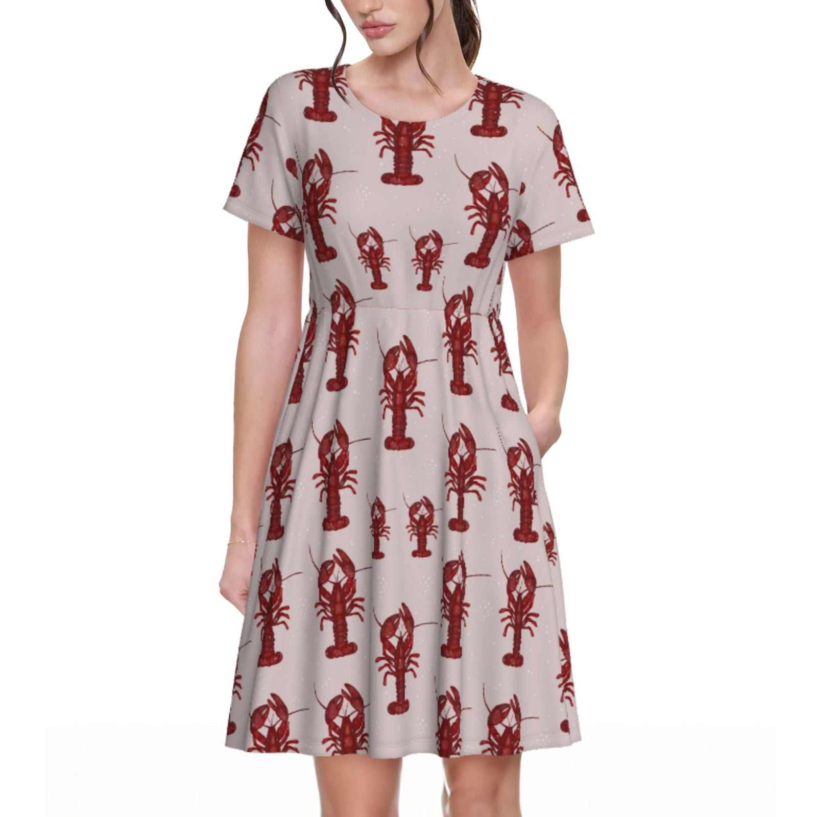 Spring Summer Dresses for Women 2025 - Red Lobster With Claws Beach ...