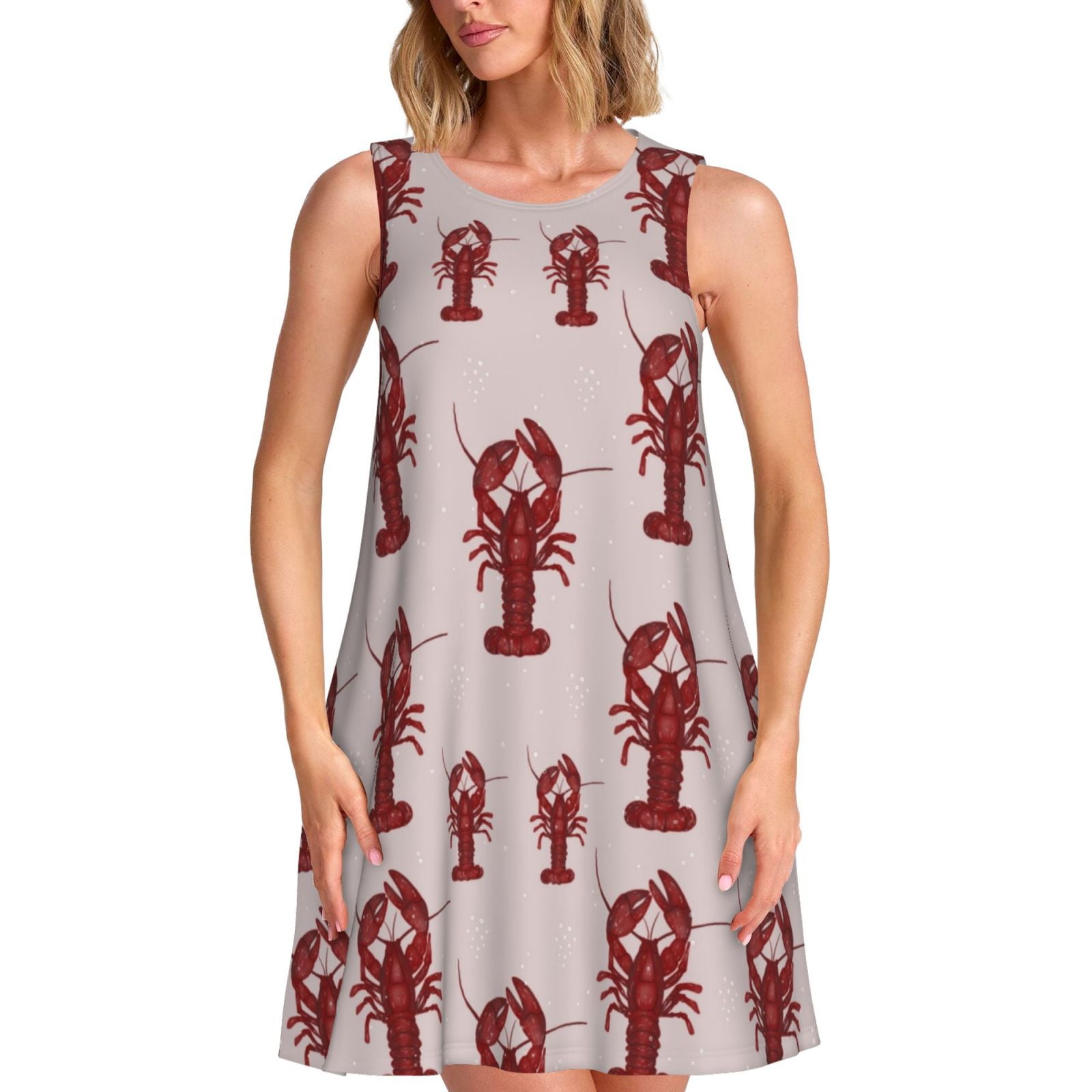 Spring Summer Dresses for Women 2025 - Red Lobster With Claws Beach ...