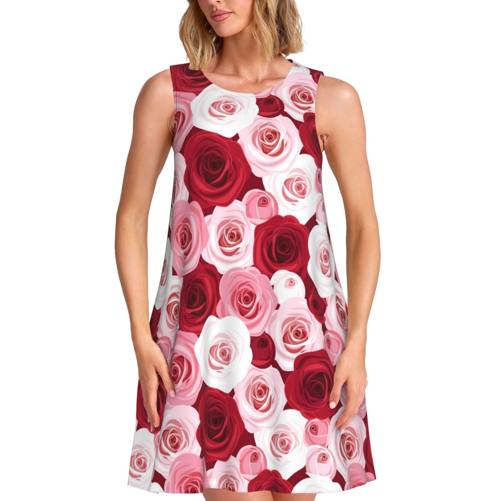 Spring Summer Dresses for Women 2025 - Rose(1) Beach Vacation Clothes ...