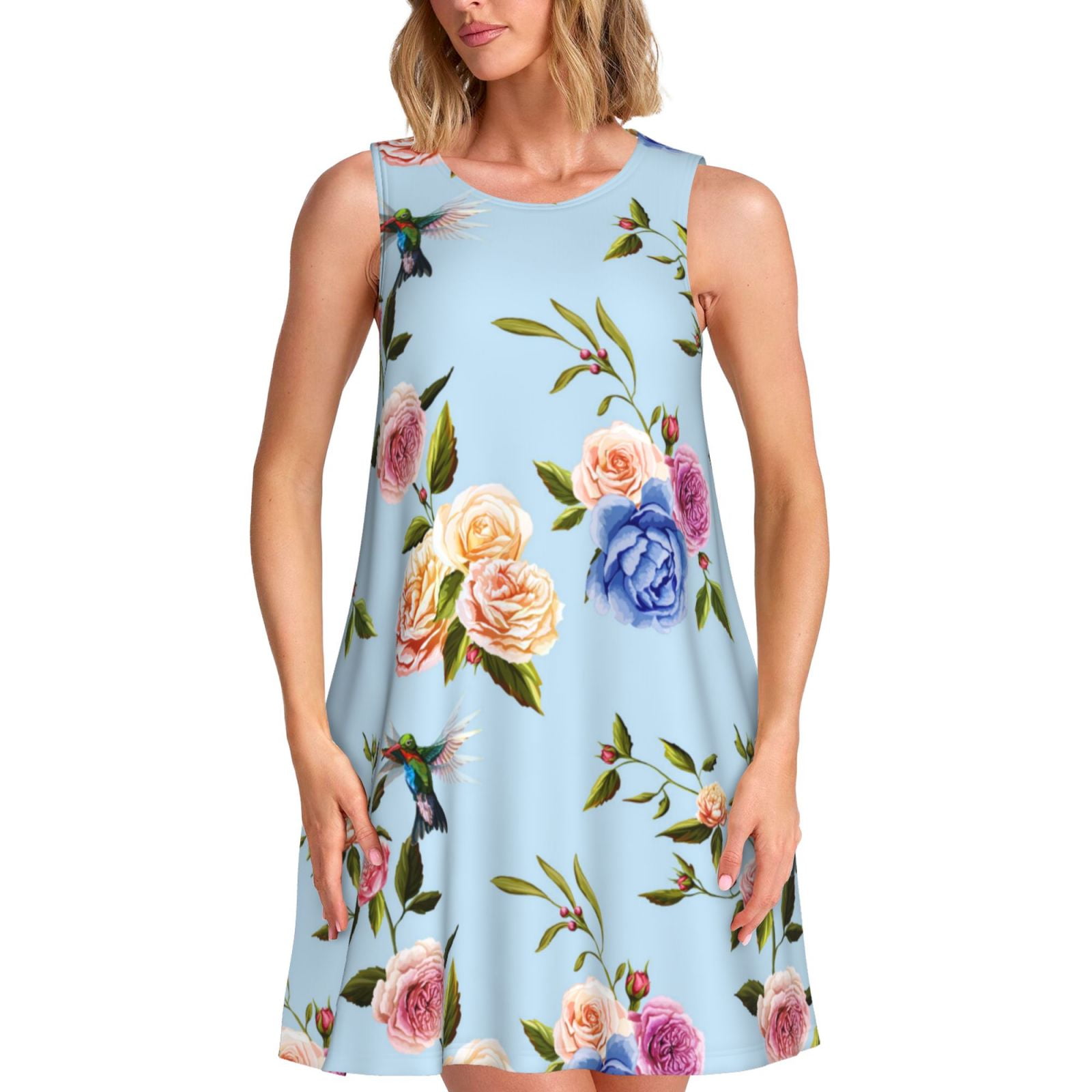 Spring Summer Dresses for Women 2025 - Rose Hummingbird Beach Vacation ...