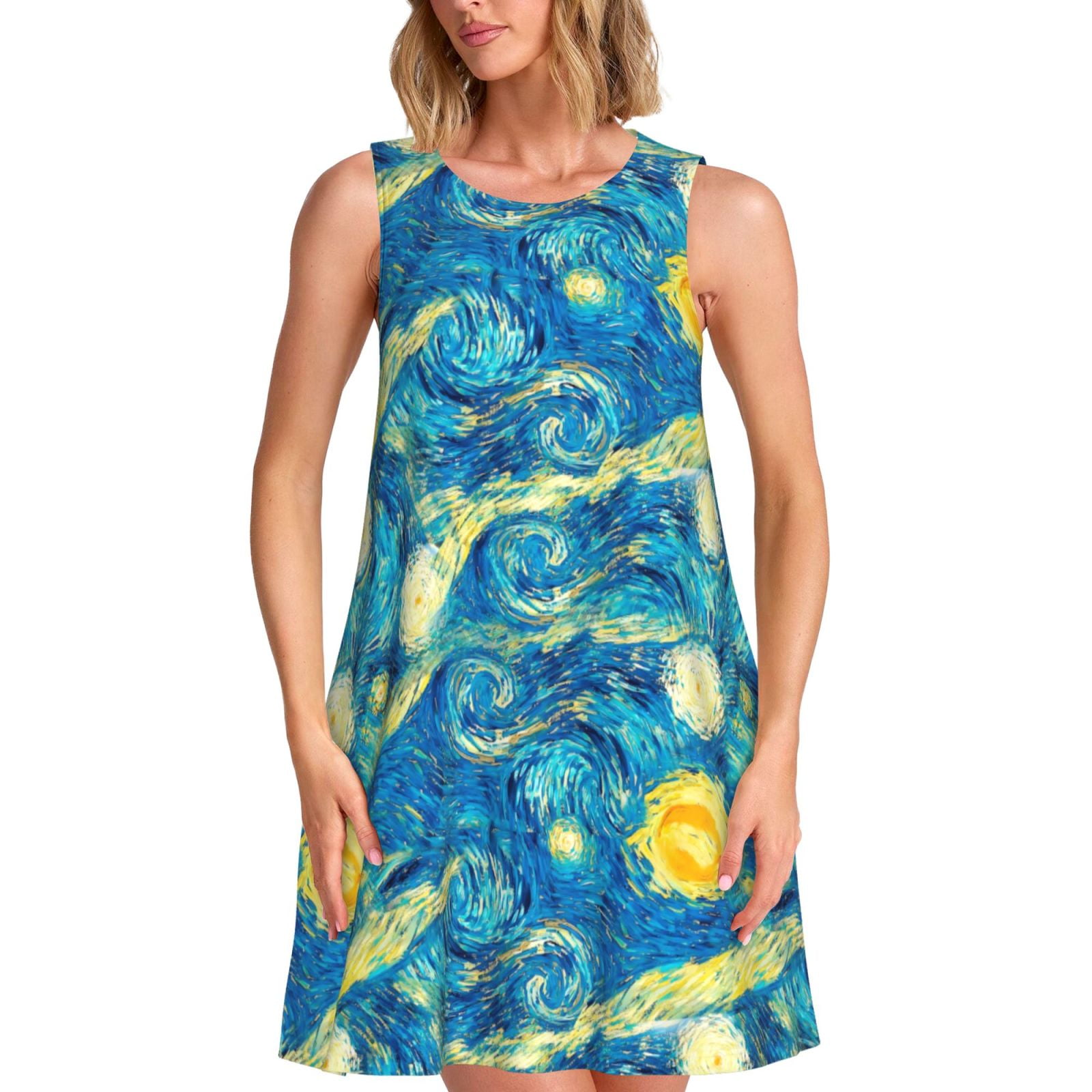 Spring Summer Dresses for Women 2025 - Staring Night Blue Vintage ...