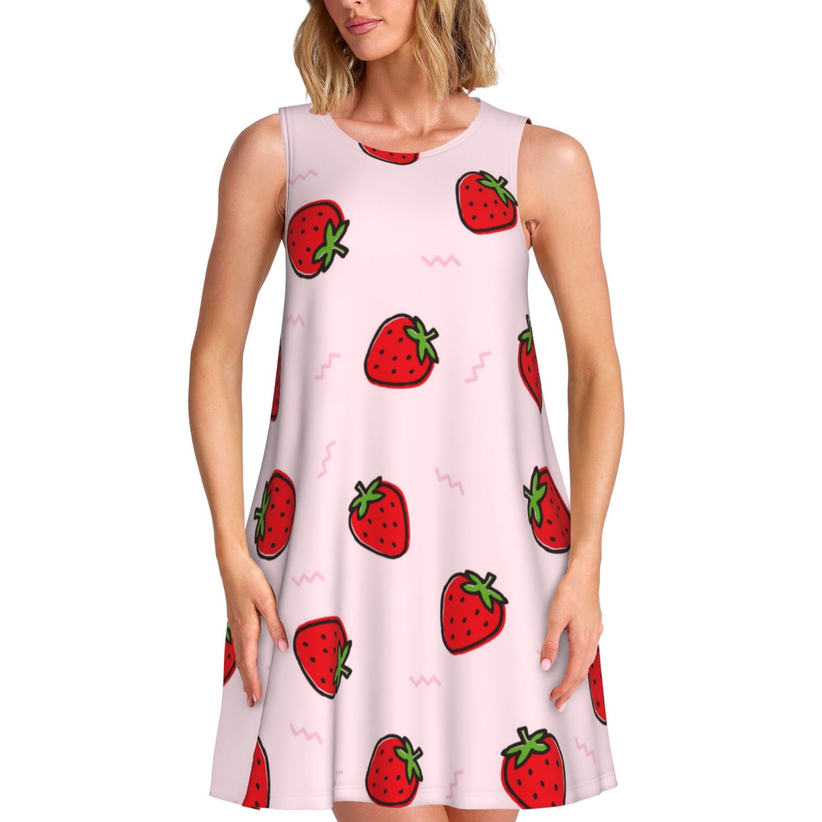 Spring Summer Dresses for Women 2025 - Strawberry(D) Beach Vacation ...