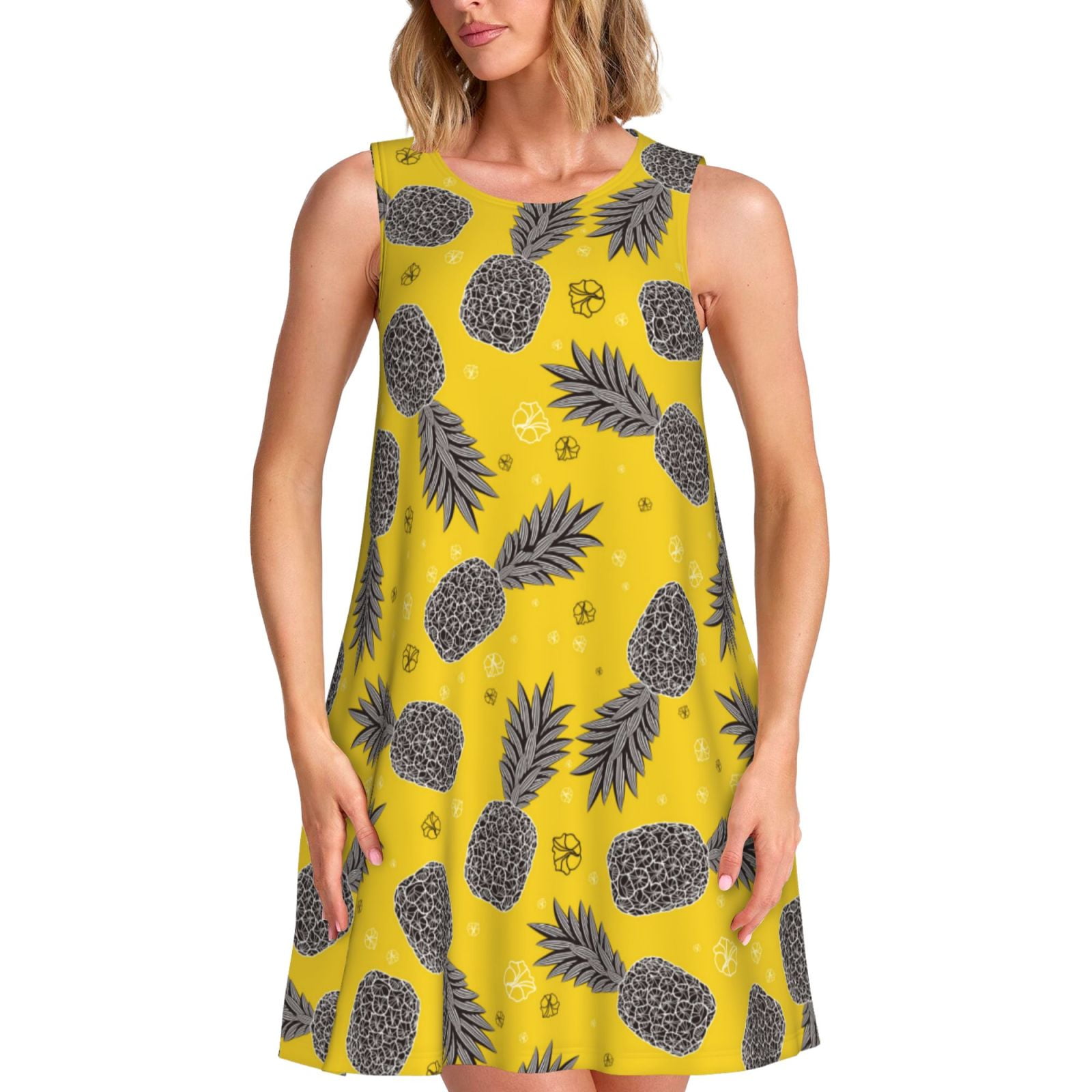 Spring Summer Dresses for Women 2025 - Summer Pineapple Beach Vacation ...