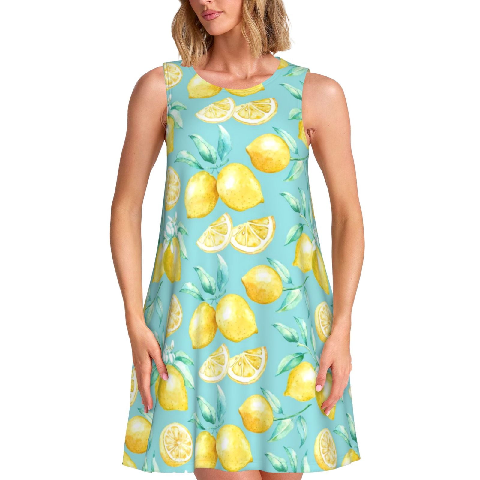 Spring Summer Dresses for Women 2025 - Yellow Lemon Swimsuit Coverup ...