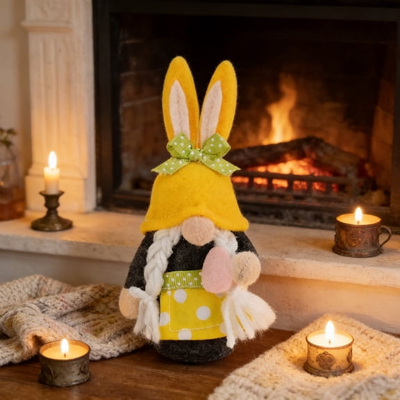 Spring Summer Faceless Gnome Lint Doll Swedish Tomte Home Decor Figurine for Seasonal Display