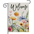 thumbnail image 1 of Spring Summer Floral Garden Flag 28x40 Inch, Double Sided Welcome Garden Flag, Flowers Butterfly Outdoor Outside Patio Farmhouse Yard Decoration, 1 of 6