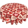 thumbnail image 1 of Spring Summer Floral Round Tablecloth 60 Inch Flower Table Clothes Multicolor Rustic Reusable Circle Table Cover for Picnic Party Dining Room Home Indoor Outdoor Decor, 1 of 6