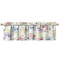 thumbnail image 1 of Spring Summer Floral Valance Curtain 54x18 Inch Botanical Garden Print Window Treatment, 1 of 3