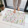 thumbnail image 1 of Spring Summer Flower Indoor Door Mat 20x31.5 Inch Eucalyptus Leaves Countryside Board Front Door Mat Non Slip Washable Entryway Rug Low Profile Dirt Trapper Doormat for Bathroom Kitchen Bedroom, 1 of 9