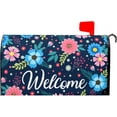 thumbnail image 1 of Spring Summer Flowers Mailbox Covers Magnetic Welcome Mailbox Cover Floral Magnetic Mailbox Cover Mailbox Wraps Standard Size 21" X 25.5" Holiday Garden Mailboxs Decorations for Outside, 1 of 6