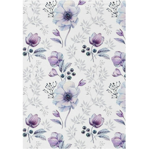 Spring Summer Garden Flag 12x18 Double Sided Watercolor Anemones Floral House Yard Flags Welcome Spring Rustic Farmhouse Outdoor Banner Party Home Decor