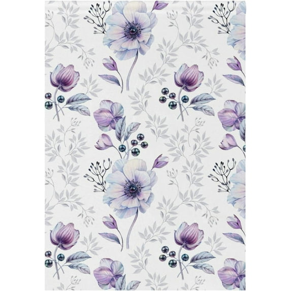 Spring Summer Garden Flag 12x18 Double Sided Watercolor Anemones Floral House Yard Flags Welcome Spring Rustic Farmhouse Outdoor Banner Party Home Decor