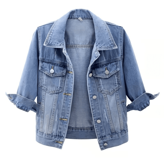 Half jeans jacket for ladies outlet