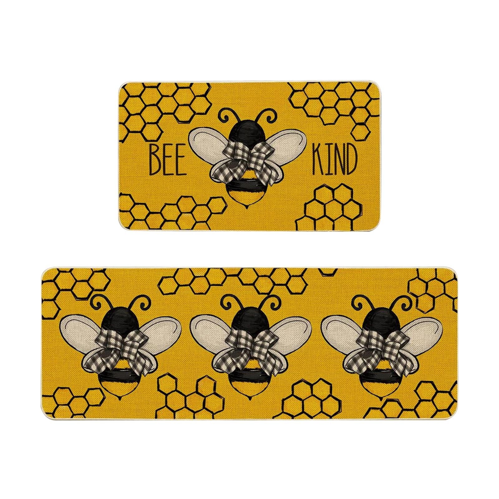 Spring Summer Kitchen Carpet (2 Pieces) Kitchen Carpet Washable Cushion