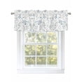thumbnail image 1 of Spring Summer Leaves Valances for Windows, Rod Pocket Kitchen Valance Curtains - Soft Small Window Treatment for Living Room, Farmhouse Eucalyptus Leaves, 42x12 Inch, 1 of 9