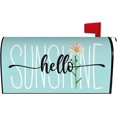 thumbnail image 1 of Spring Summer Mailbox Cover 21x18 Inch, Hello Sunshine Daisy Post Letter Box Covers, Seasonal Magnetic Waterproof Mail Wraps for Outdoor Yard Garden Standard Mailbox Decor, 1 of 6