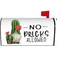 thumbnail image 1 of Spring Summer Mailbox Cover 21x18 Inch, No Picks Allowed Cactus Post Letter Box Covers, Spring Summer Seasonal Magnetic Waterproof Mail Wraps for Outdoor Yard Garden Standard Mailbox Decor, 1 of 6