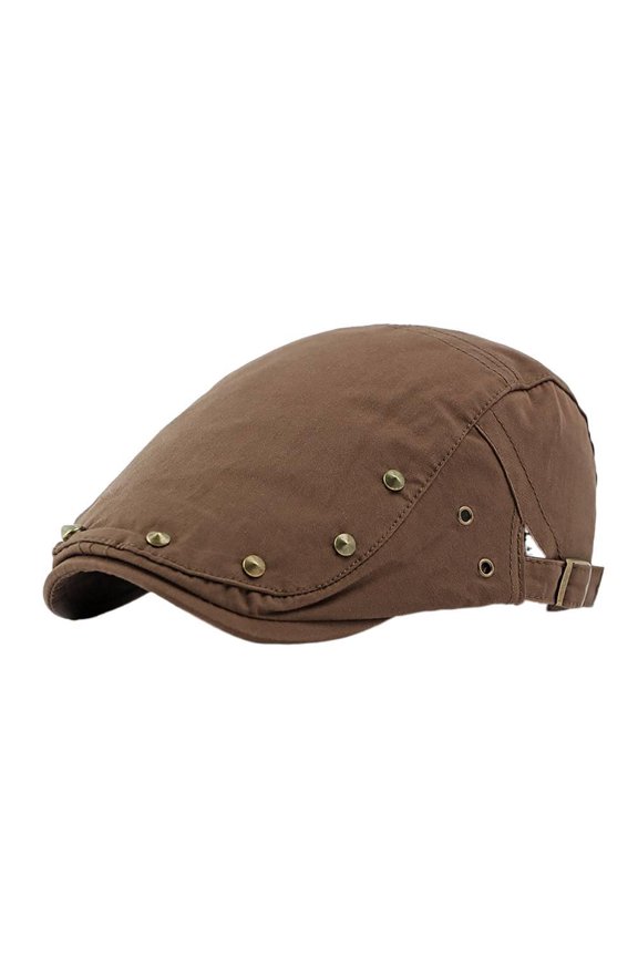 Spring Summer Men's Rivet Duckbill Cap Performance Hip Hop Beret Women's Thin Reversible Casual Forward Cap Youth Trend