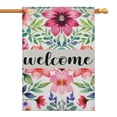 thumbnail image 1 of Spring Summer Multicolored Flower Leaves Garden Flag 28x40 Inch Double Side for Outdoor Courtyard Garden Decor Flowers Welcome Holiday Flag for Outside Decoration, 1 of 6