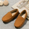 thumbnail image 1 of Spring Summer New Kids Shoes Boy Girl Dress Shoes Breathable Brown Casual Children's Boys Girls Flat Leather Shoes Moccasins, 1 of 6