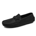 thumbnail image 1 of Spring Summer New Men's Casual Hollow Loafers Slip On Breathable Mesh Leather Flats Boat Shoes Driving Shoes Moccasins, 1 of 13