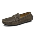 thumbnail image 1 of Spring Summer New Men's Casual Hollow Loafers Slip On Breathable Mesh Leather Flats Boat Shoes Driving Shoes Moccasins, 1 of 15