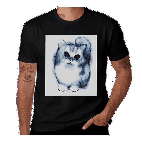 Spring Summer Pastel-Floral-Pale Coral-Cocoa- Casual Streetwea Everyday Tshirt Comfortable Wear tee shirt