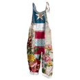thumbnail image 1 of Spring Summer Plus Size Boho Overalls for Women Hippie Cloth Floral Printed Jumpsuits Spaghetti Strap Rompers, 1 of 6