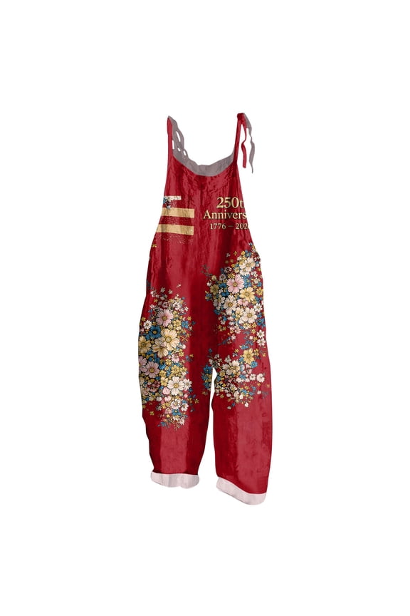 Spring Summer Plus Size Boho Overalls for Women 2026 Hippie Cloth Floral Printed Jumpsuits Spaghetti Strap Rompers