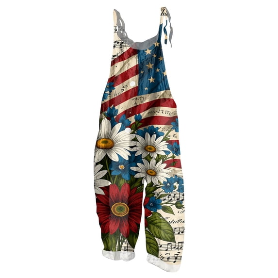 Spring Summer Plus Size Boho Overalls for Women Hippie Cloth Floral Printed Jumpsuits Spaghetti Strap Rompers