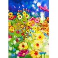 thumbnail image 1 of Spring Summer Poppies Daisy Oil Painting Flowers Garden Yard Flag 28 x 40 Inch, Double Sided Outdoor Decorative Welcome Flags Banners for Home House Lawn Patio, 1 of 4