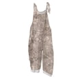 thumbnail image 1 of Spring Summer Rompers for Women Floral Printed Boho Jumpsuits Sleeveless Spaghetti Strap Wide Leg Breathable Overalls with Drawstring Light pink S, 1 of 3