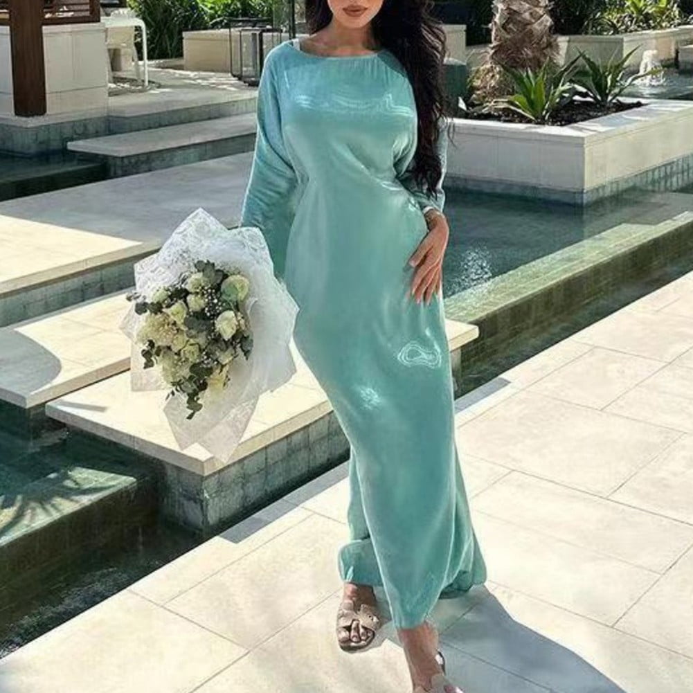 Spring Summer Sparkling Oversized Long Dress Women Batwing Sleeve Plus ...